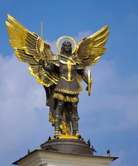 Deurstickers Archangel Michael Saint patron of Kiev in independence square, K © Oleksandr Batsyn