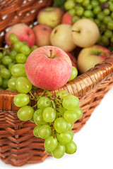 apples and grapes