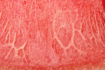 Detailed closeup of watermelon