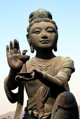 Naklejka premium Po Lin Monastery, Lantau, Hongkong