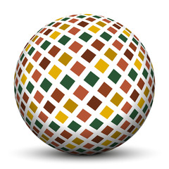 Kugel, 3D, Muster, Struktur, Quadrate, Textur, gekachelt, Sphere