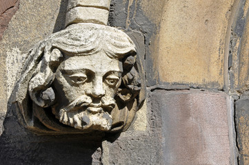 Stone Carving On Church