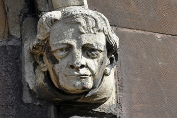 Stone Carving On Church