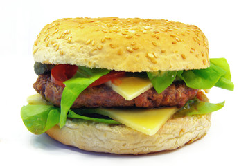 Typical hamburger