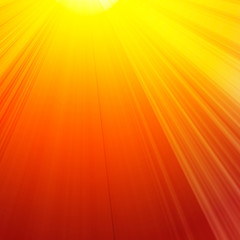 Obraz premium Burning red sun