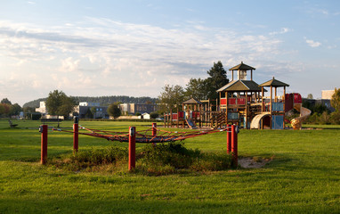 Obraz na płótnie Canvas children playground in morning