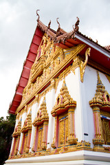 Naklejka premium Thai temple, Ubonratchathani Thailand
