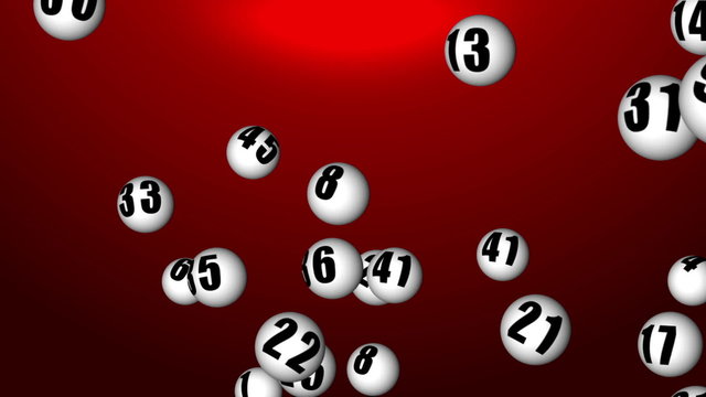 Flying lotto balls in 3D space