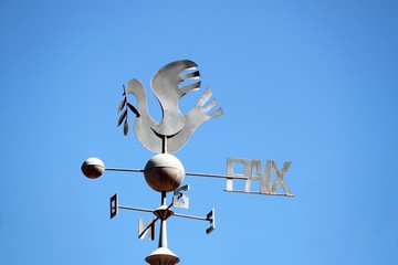 Girouette ' Colombe de la paix '