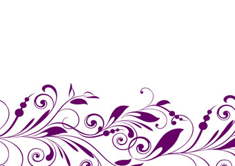 Fototapeta premium floral background with decorative branch