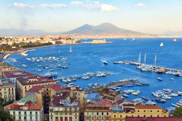 Papier Peint photo Lavable Naples Vue sur le golfe de Naples