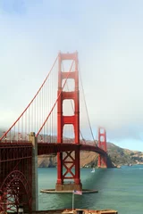Papier Peint photo Plage de Baker, San Francisco le pont du Golden Gate