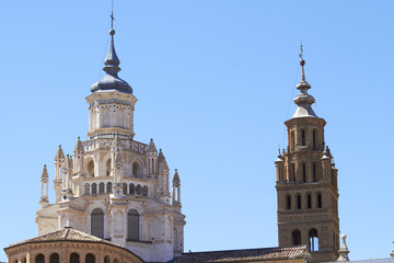 Obraz premium Cathedral of Tarazona, Spain. Dome and tower