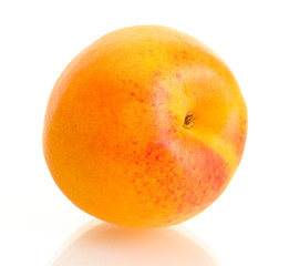 Fototapeta na wymiar ripe sweet apricot isolated on white