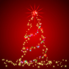 Abstract christmas card