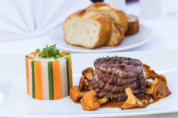 Rinderfilet mit Pifferlingen
