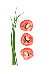 Sushi aux oeufs de poisson