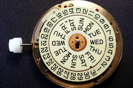 Datario orologio meccanico