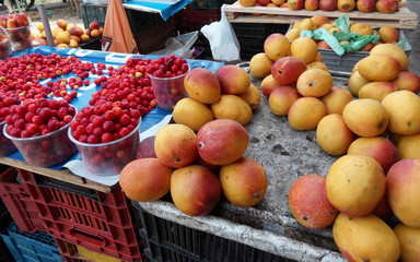 Acerola,Mango-Marktplatz in Brasilien