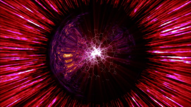 Magic Sphere with mystic lightrays looping animation