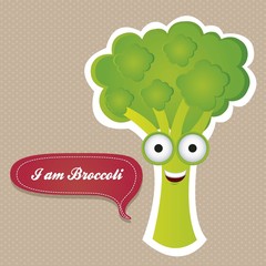 Cartoon of broccoli