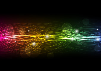 Rainbow abstract lights