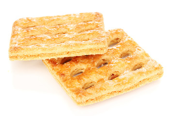 Sweet cookies isolated on white