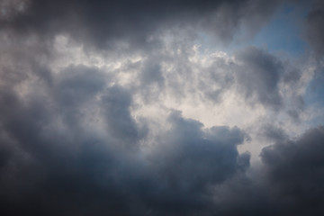 Natural background: stormy sky