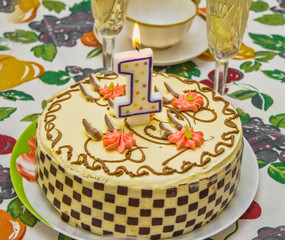 Birthday cake for the anniversary of the child