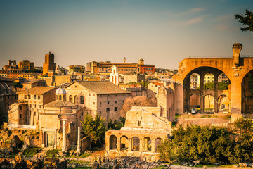 Fototapeta premium Ruins of Forum in Rome