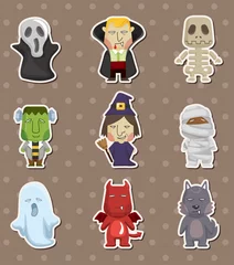 Aluminium Prints Creatures Cartoon Halloween monster  stickers