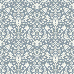 Seamless damask pattern vector - 44463364