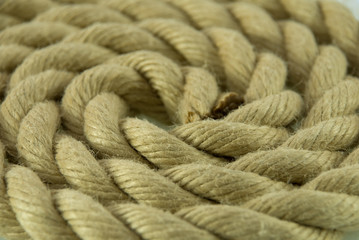 Ein aufgewickeltes Seil