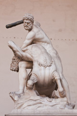 Fototapeta na wymiar A statue in Florence, Italy.