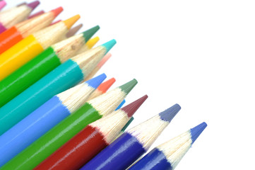 Fototapeta premium Colorful pencils isolated