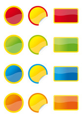Stickers multicolores