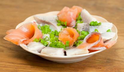 Herring and redfish