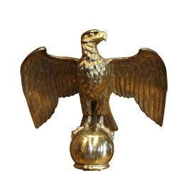 bronze eagle statue