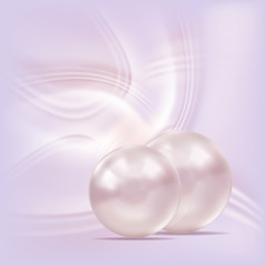 Gentle background with pearls.