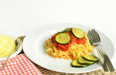Spaghetti mit Zuccini