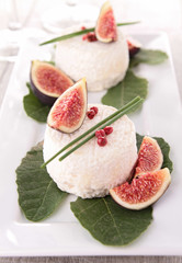 goat cheese and fig