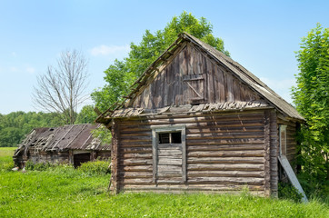 Old abandoned house in the village.