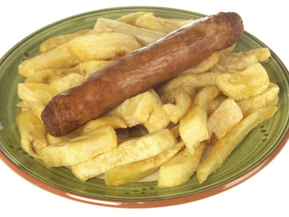 Jumbo Sausage and Chips