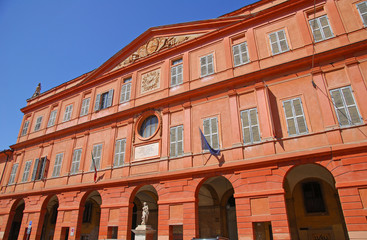Fototapeta na wymiar Włochy, Modena Dzieła Arts Building