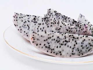 Dragon fruit isolated on white background