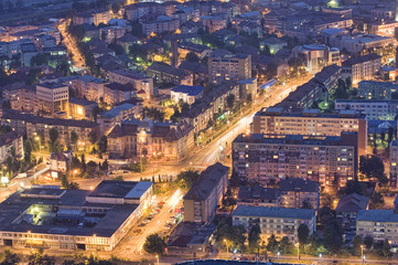 Fototapeta na wymiar city at night, Romania