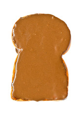 Toast with chocolate sauce