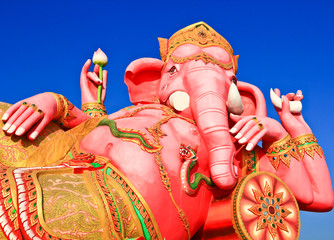 Fototapeta premium Elephant-headed god Chachoengsao, Thailand