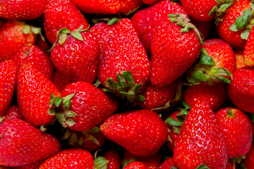 Organic fresh strawberries
