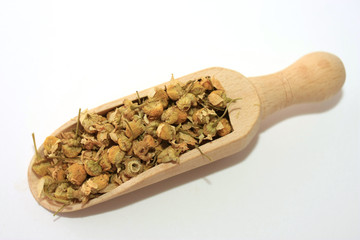 Chamomile in scoop